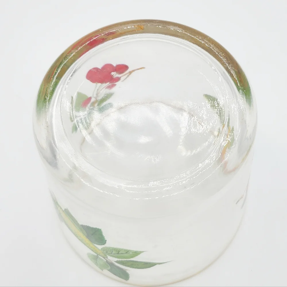 Vintage West Virginia Glass Co Fruit Cocktail Barware Ice Bucket